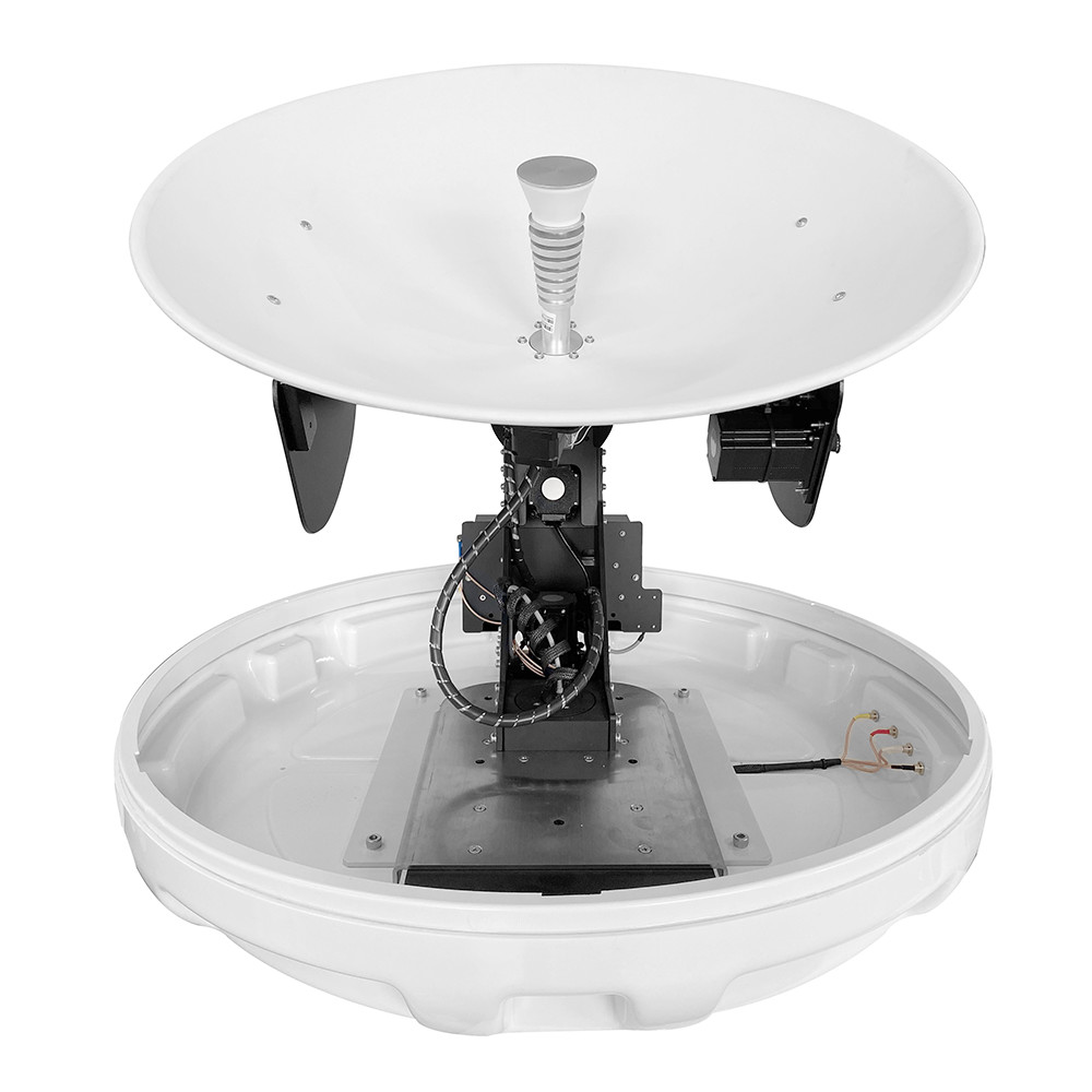 64cm Dish Diameter，3 Axis Stabilized and 4-Axis Tracking