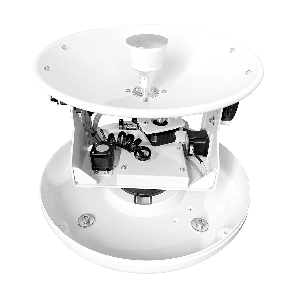 33cm Dish Diameter，2 Axis Stabilized and 3-Axis Tracking