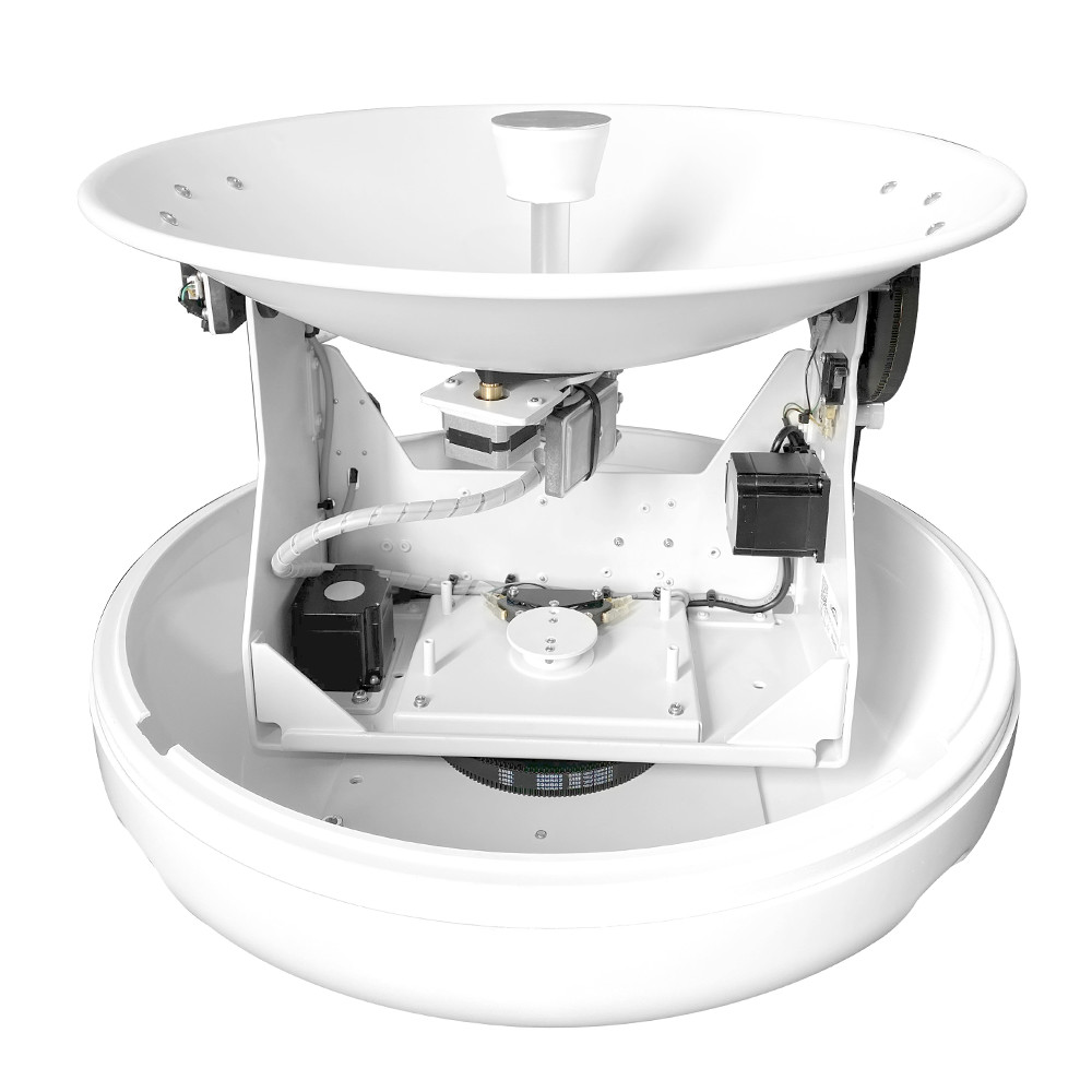 45cm Dish Diameter，2 Axis Stabilized and 3-Axis Tracking